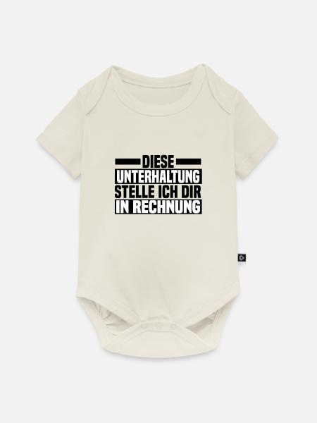 diese Unterhaltung - Baby Premium Kurzarmbody - Naturweiß