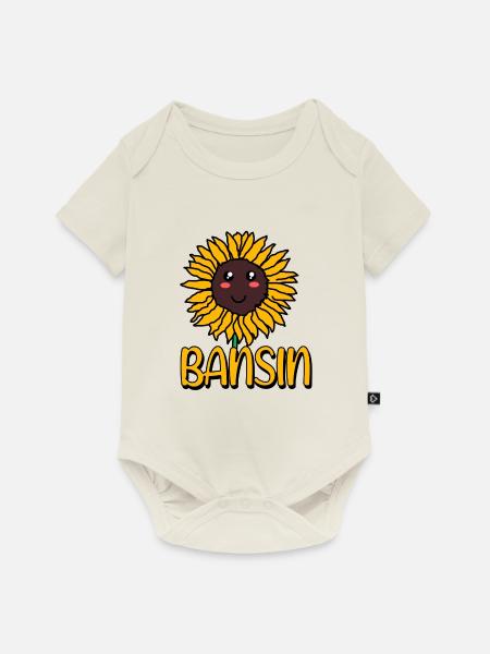 Bansin - Baby Premium Kurzarmbody - Naturweiß