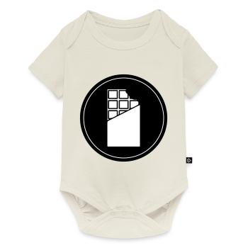 Chocolate Icon Icon - Baby Premium short-sleeve bodysuit - off white - Front
