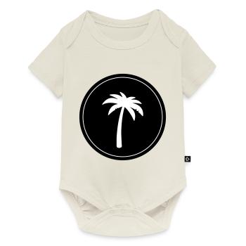 Symbole de la paume - Body à manches courtes Premium Bébé - blanc cassé - Devant