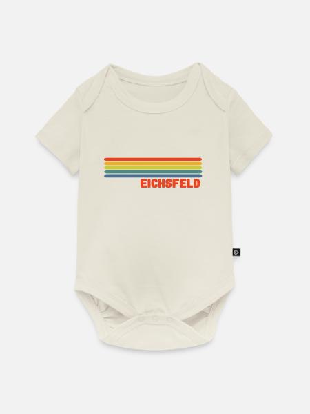 Eichsfeld Regenbogen - Baby Premium Kurzarmbody - Naturweiß
