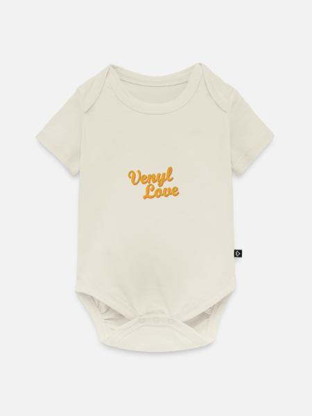 venyl love - Baby Premium Kurzarmbody - Naturweiß