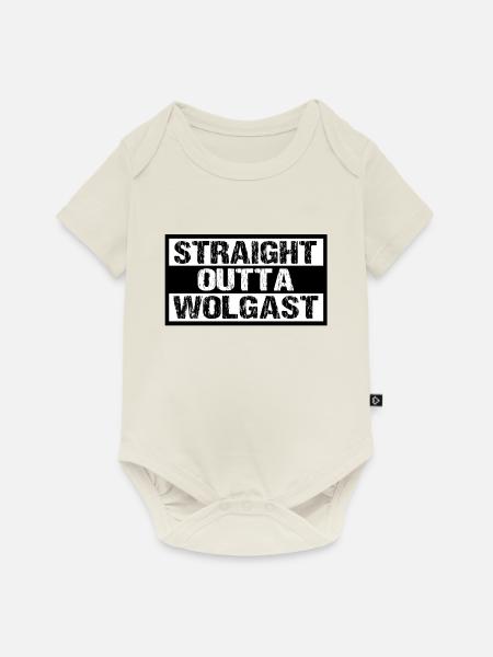 Wolgast - Baby Premium Kurzarmbody - Naturweiß