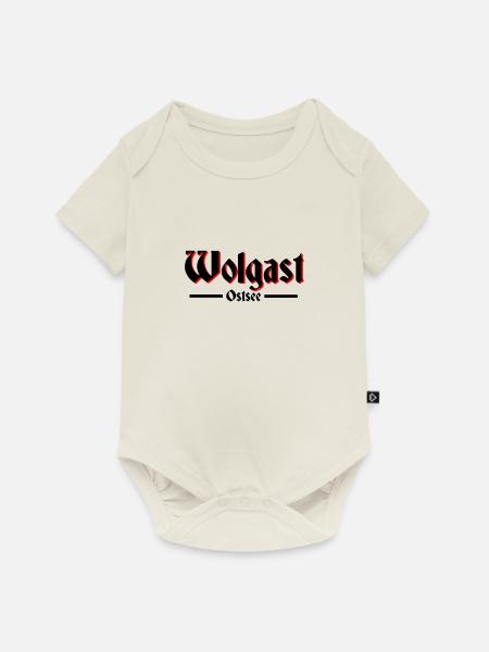 Wolgast - Baby Premium Kurzarmbody - Naturweiß
