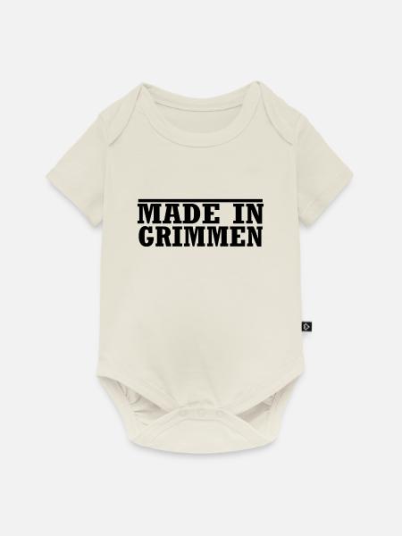 grimmen - Baby Premium Kurzarmbody - Naturweiß