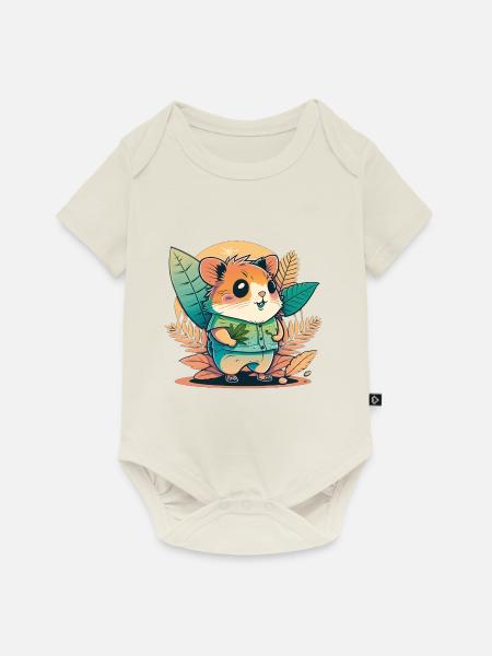 Cool Hamster 2 - Baby Premium Kurzarmbody - Naturweiß