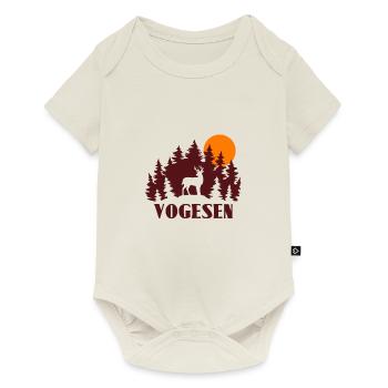 Vogesen - Baby Premium Kurzarmbody - Naturweiß - Vorne