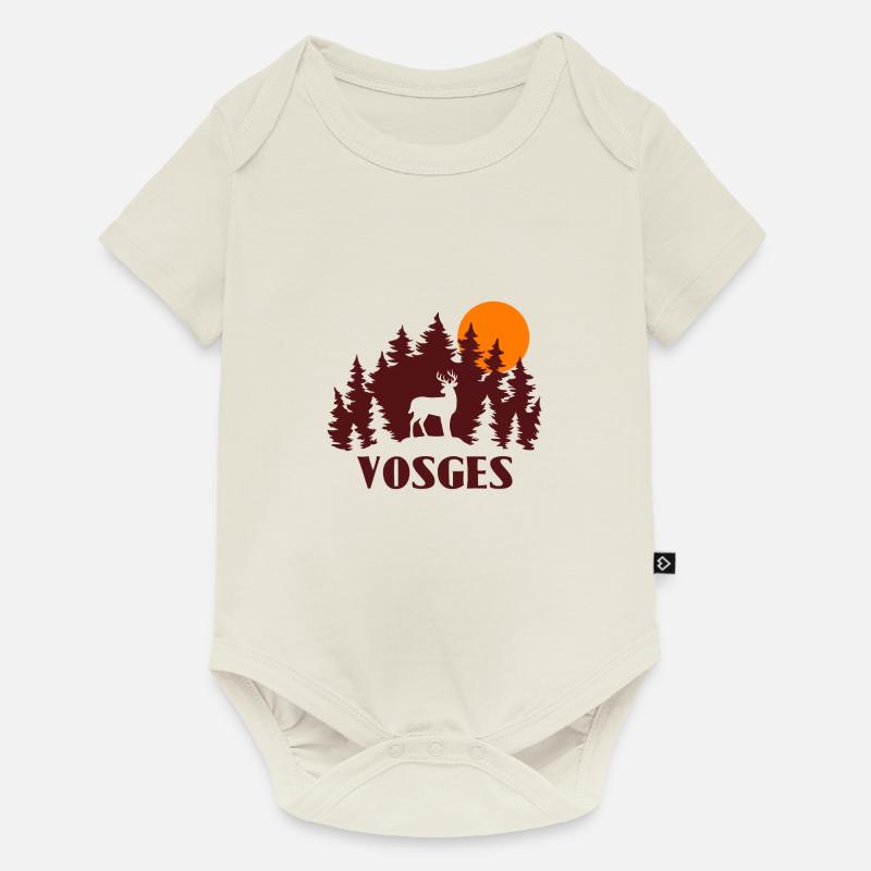 Vosges - Body à manches courtes Premium Bébé - blanc cassé
