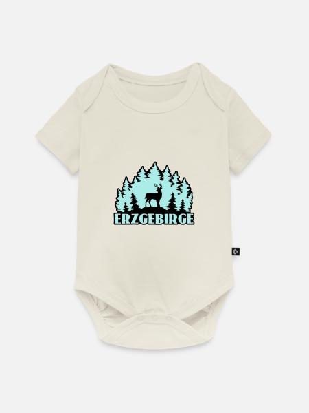 Erzgebirge - Baby Premium Kurzarmbody - Naturweiß