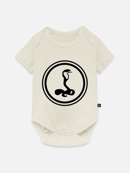 Schlange Kobra - Baby Premium Kurzarmbody - Naturweiß