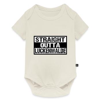 Luckenwalde - Baby Premium Kurzarmbody - Naturweiß - Vorne