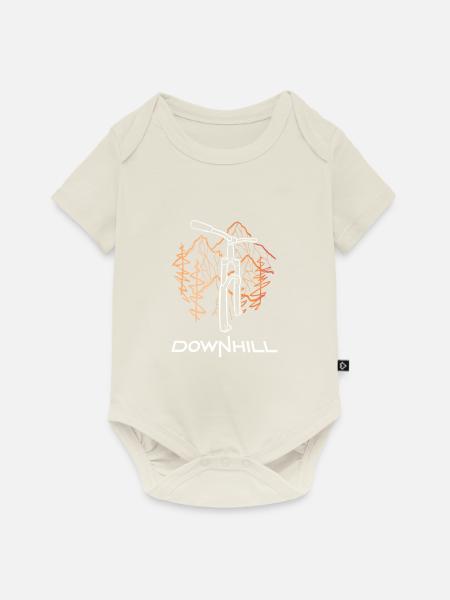 Downhill-Logo - Baby Premium Kurzarmbody - Naturweiß