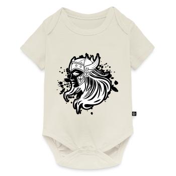 Viking Woman Warrior Viking - Baby Premium short-sleeve bodysuit - off white - Front
