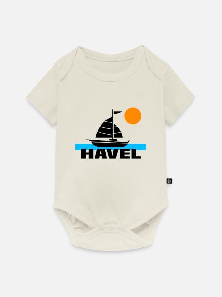 Havel - Baby Premium Kurzarmbody - Naturweiß