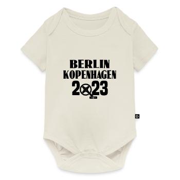Berlin Kopenhagen Radweg - Baby Premium Kurzarmbody - Naturweiß - Vorne