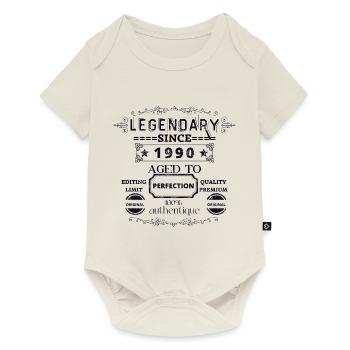 Bis zur Perfektion gereift Jahrgang 1990 - Baby Premium Kurzarmbody - Naturweiß - Vorne