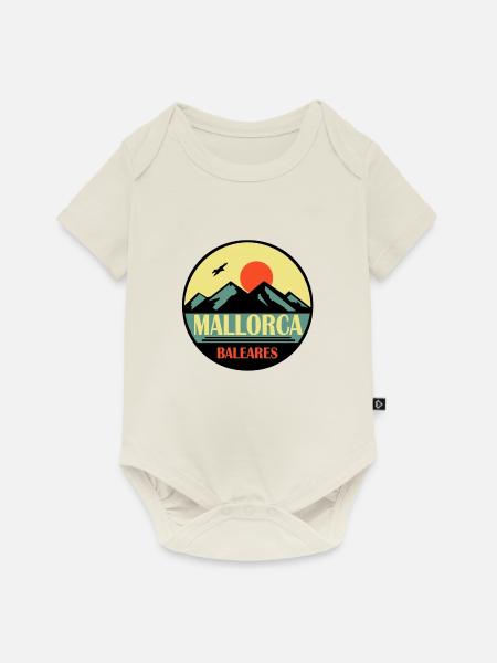 Mallorca Baleares - Baby Premium Kurzarmbody - Naturweiß
