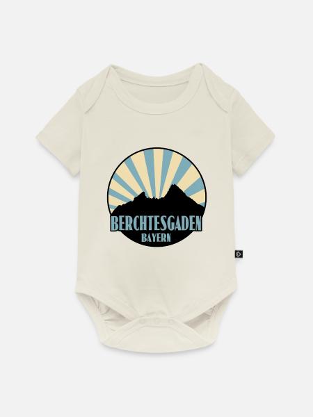 Berchtesgaden - Baby Premium Kurzarmbody - Naturweiß