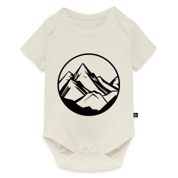Berge Symbol Mountains - Baby Premium short-sleeve bodysuit - off white - Front