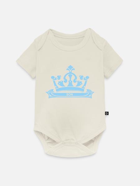 Son - Baby Premium Kurzarmbody - Naturweiß