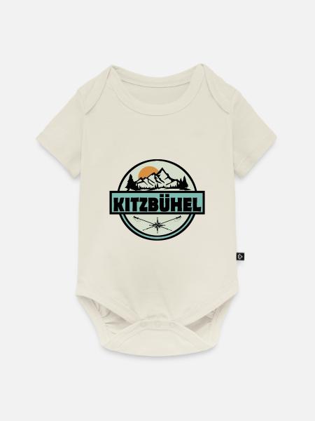 Kitzbühel - Baby Premium Kurzarmbody - Naturweiß