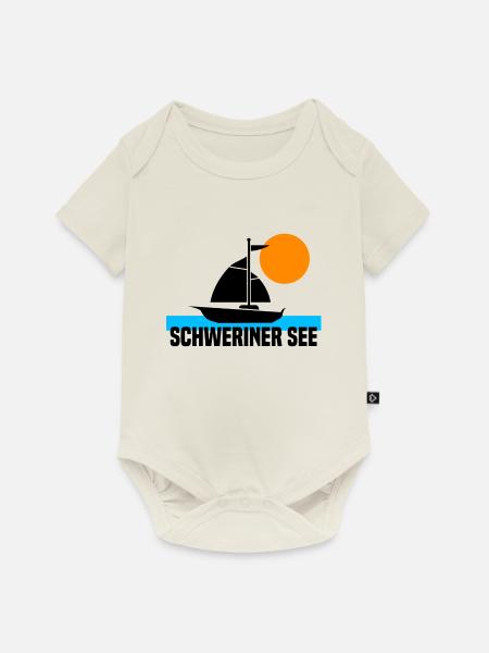 Schweriner See - Baby Premium Kurzarmbody - Naturweiß