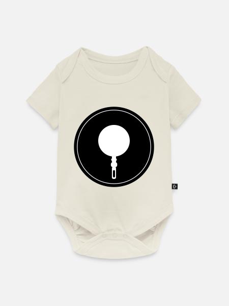 Pfanne Küche Chef - Baby Premium Kurzarmbody - Naturweiß