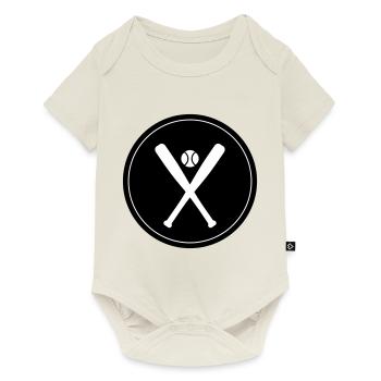 Baseball symbol - Baby Premium short-sleeve bodysuit - off white - Front