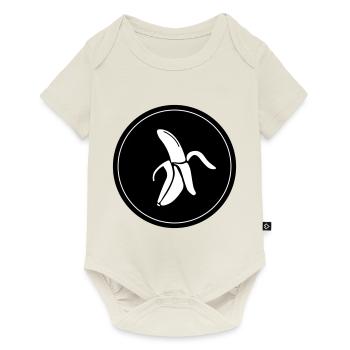 Icône Banane - Body à manches courtes Premium Bébé - blanc cassé - Devant