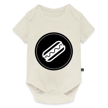 Hotdog Symbol Hot Dog - Baby Premium short-sleeve bodysuit - off white - Front