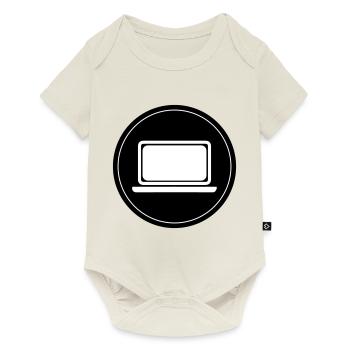 Ordinateur portable Pc Office - Body à manches courtes Premium Bébé - blanc cassé - Devant