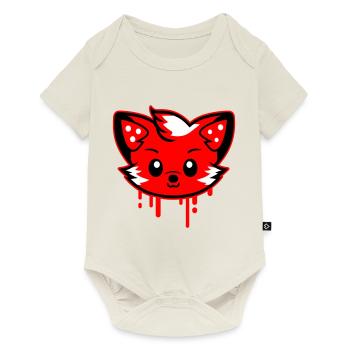 Fox Head Comic Cute - Baby Premium short-sleeve bodysuit - off white - Front