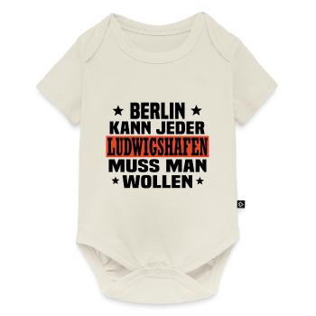 ludwigshafen - Baby Premium Kurzarmbody - Naturweiß - Vorne