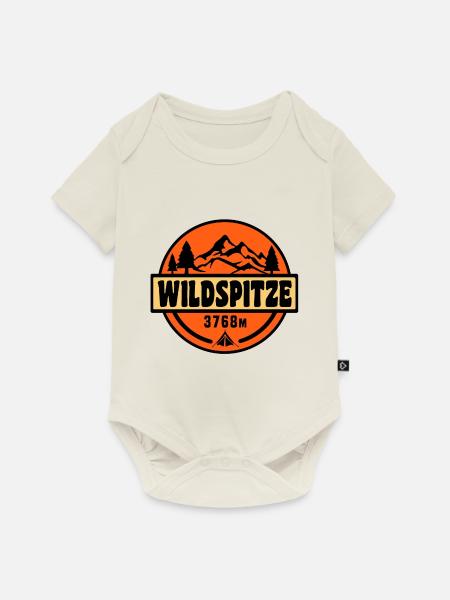 Wildspitze - Baby Premium Kurzarmbody - Naturweiß