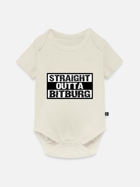 Bitburg - Baby Premium Kurzarmbody - Naturweiß
