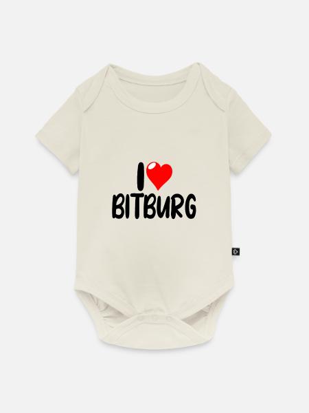 Bitburg - Baby Premium Kurzarmbody - Naturweiß