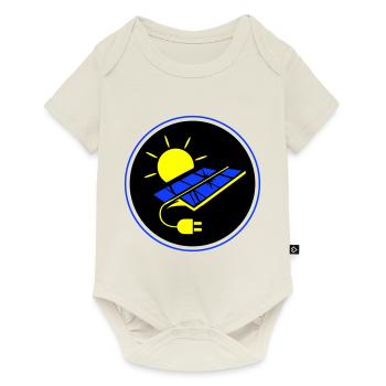 Symbole du système photovoltaïque énergie solaire - Body à manches courtes Premium Bébé - blanc cassé - Devant