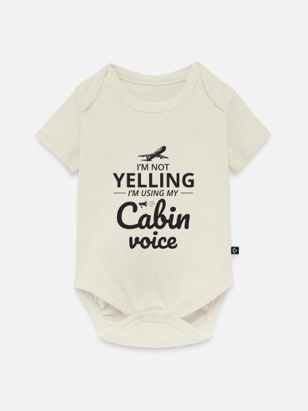 Flugbegleiter Flugpersonal - Baby Premium Kurzarmbody - Naturweiß