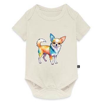 Chihuahua Watercolors - Baby Premium short-sleeve bodysuit - off white - Front