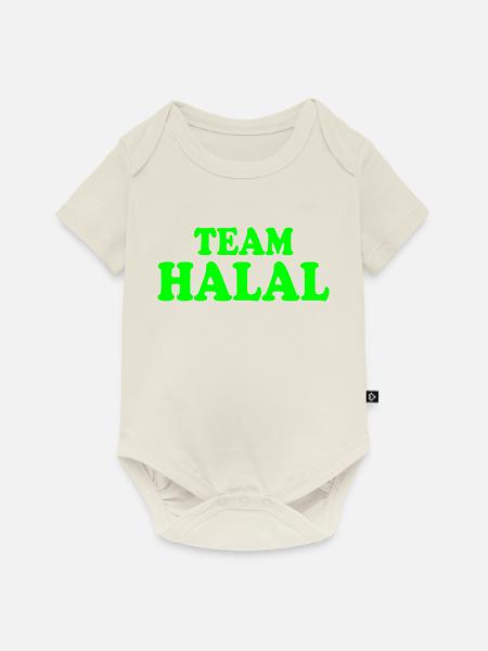 Team halal - Baby Premium Kurzarmbody - Naturweiß