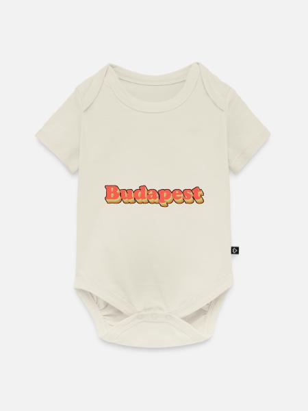 Budapest - Baby Premium Kurzarmbody - Naturweiß