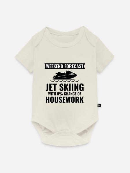 Jetski-Wochenendausflug - Baby Premium Kurzarmbody - Naturweiß