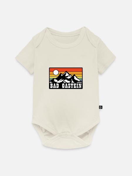 Bad Gastein - Baby Premium Kurzarmbody - Naturweiß