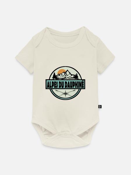 Alpes du Dauphine - Baby Premium Kurzarmbody - Naturweiß