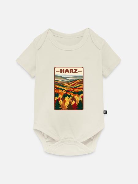 Harz - Baby Premium Kurzarmbody - Naturweiß