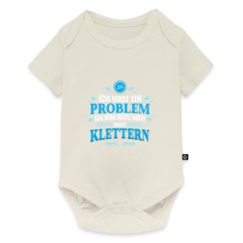 Ich war noch nicht Klettern - Baby Premium Kurzarmbody - Naturweiß - Vorne