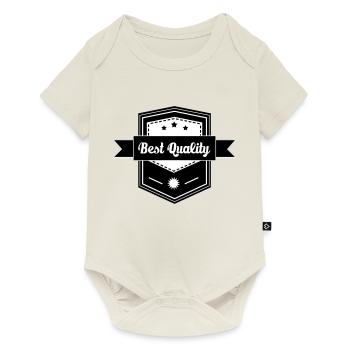 Meilleure qualité - Body à manches courtes Premium Bébé - blanc cassé - Devant