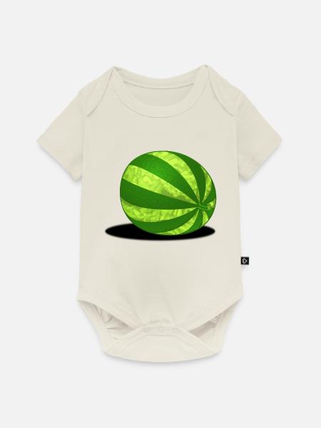 Melone T-Shirt - Baby Premium Kurzarmbody - Naturweiß