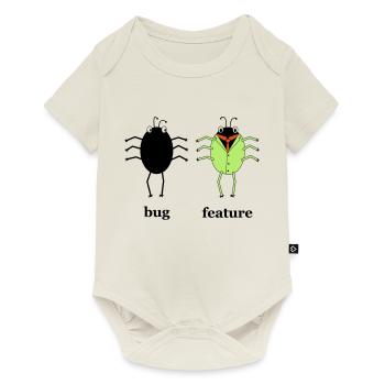 Bug vs fonctionnalité - Body à manches courtes Premium Bébé - blanc cassé - Devant