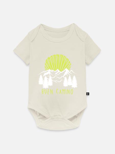 Buen Camino Mountains - Baby Premium Kurzarmbody - Naturweiß